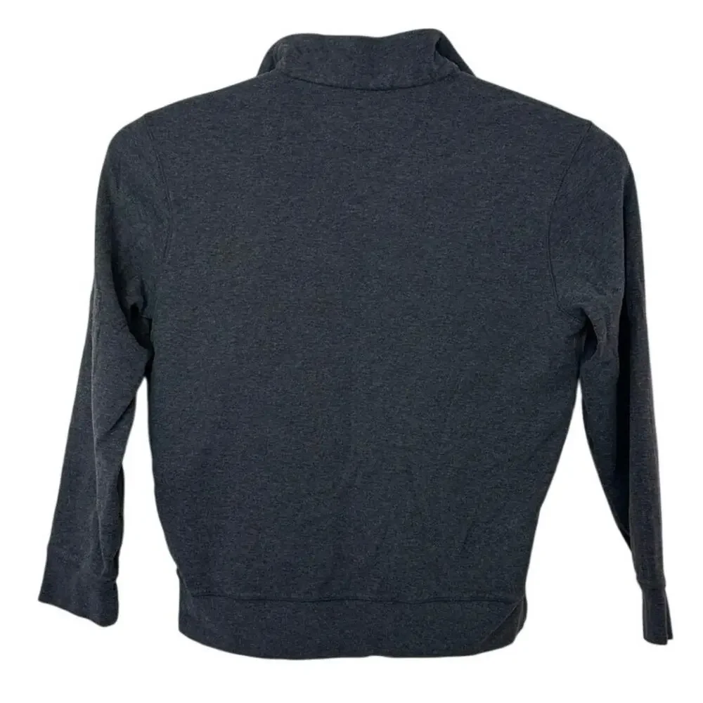 Polo Ralph Lauren Mens Luxury Jersey Quarter 1/4 Zip Pullover Size M Preppy Gray
